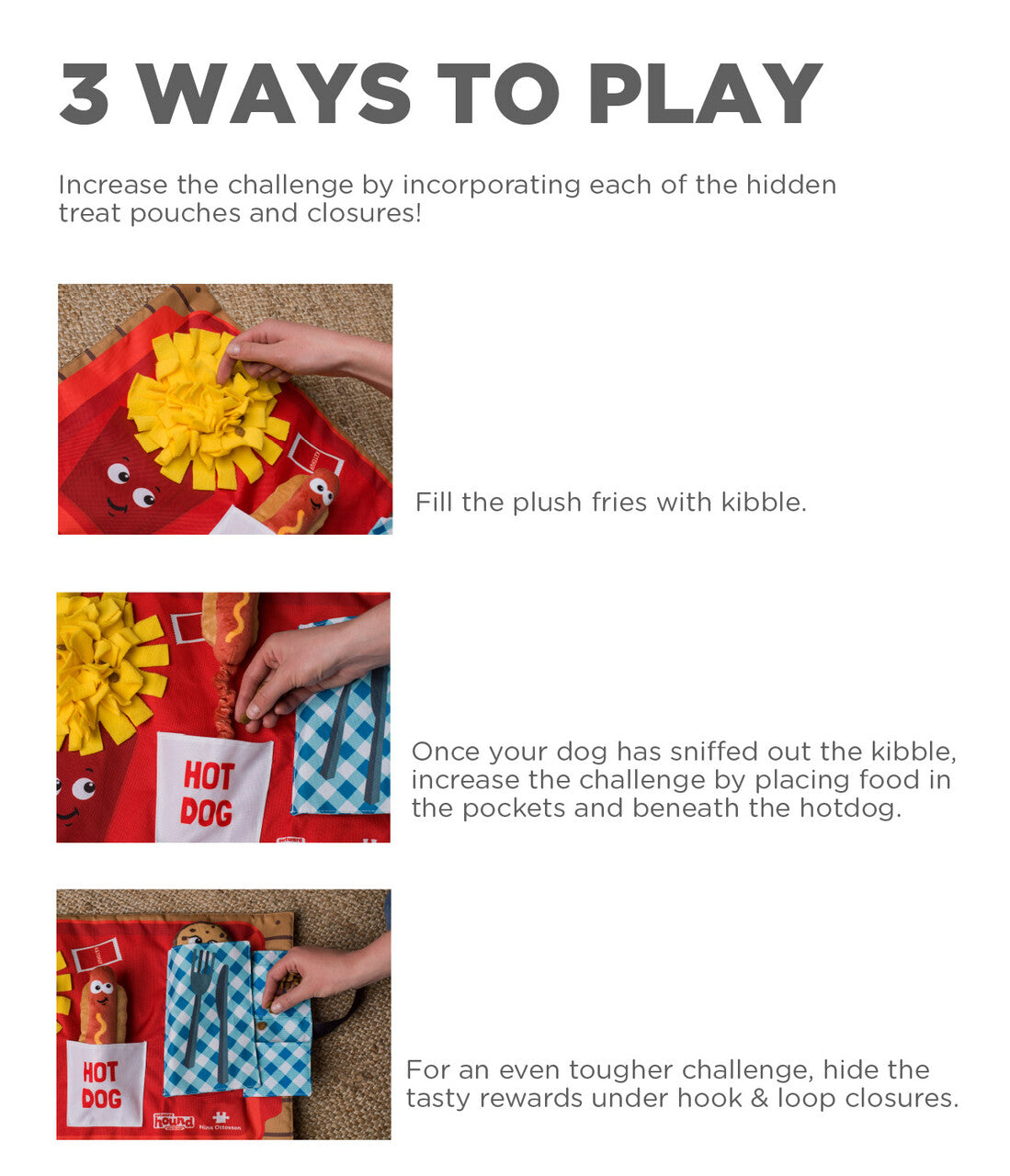 Burger & Bark Fast Food Snuffle Mat