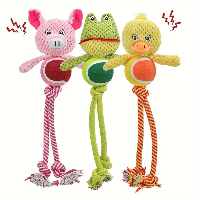 Lily The Frog Rope Tennis Ball